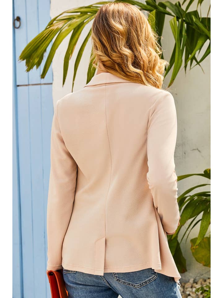 NINEXIS - Wholesale Blazer - Women's - CWOBL093_LONG SLEEVE TAILORED WITH A DRAPED BLAZER11