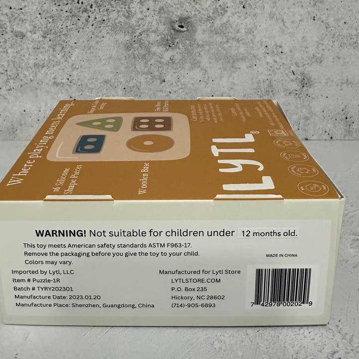 Lytl Store - Wholesale Puzzle - Kids - Shape Puzzle Toy + Geometric + Wood & Silicone + Montessori8