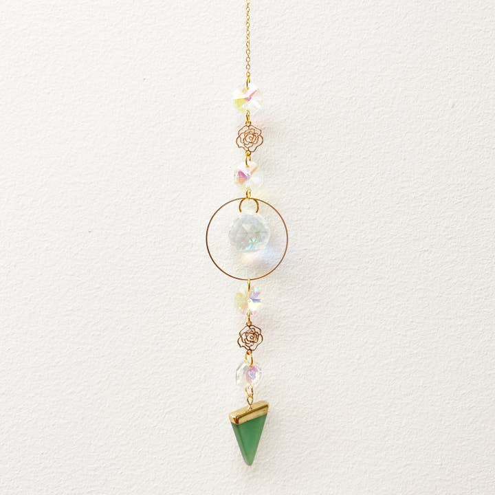 Wild Rose Suncatcher for wholesale by Byond the Looking Glass Gems