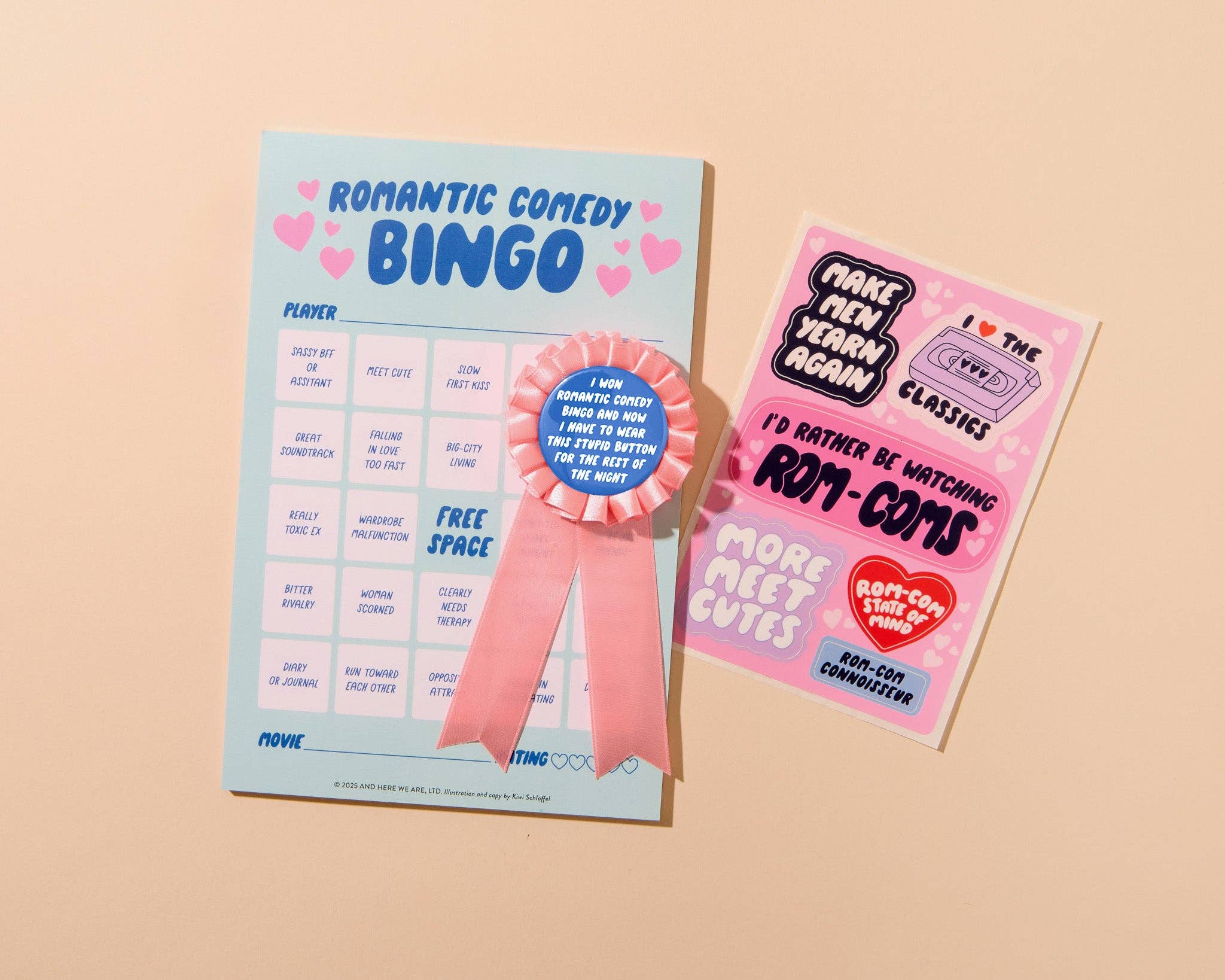 And Here We Are - Wholesale Card Game - Rom-Com Cheesy Movie Night Bingo -  - Stocking stuffer, Holiday, Gift Guide2