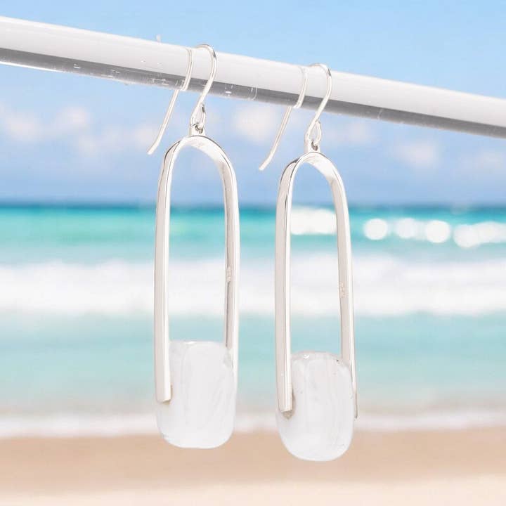 Empire Luxe Cloud - Silver Earrings for wholesale by OR Design