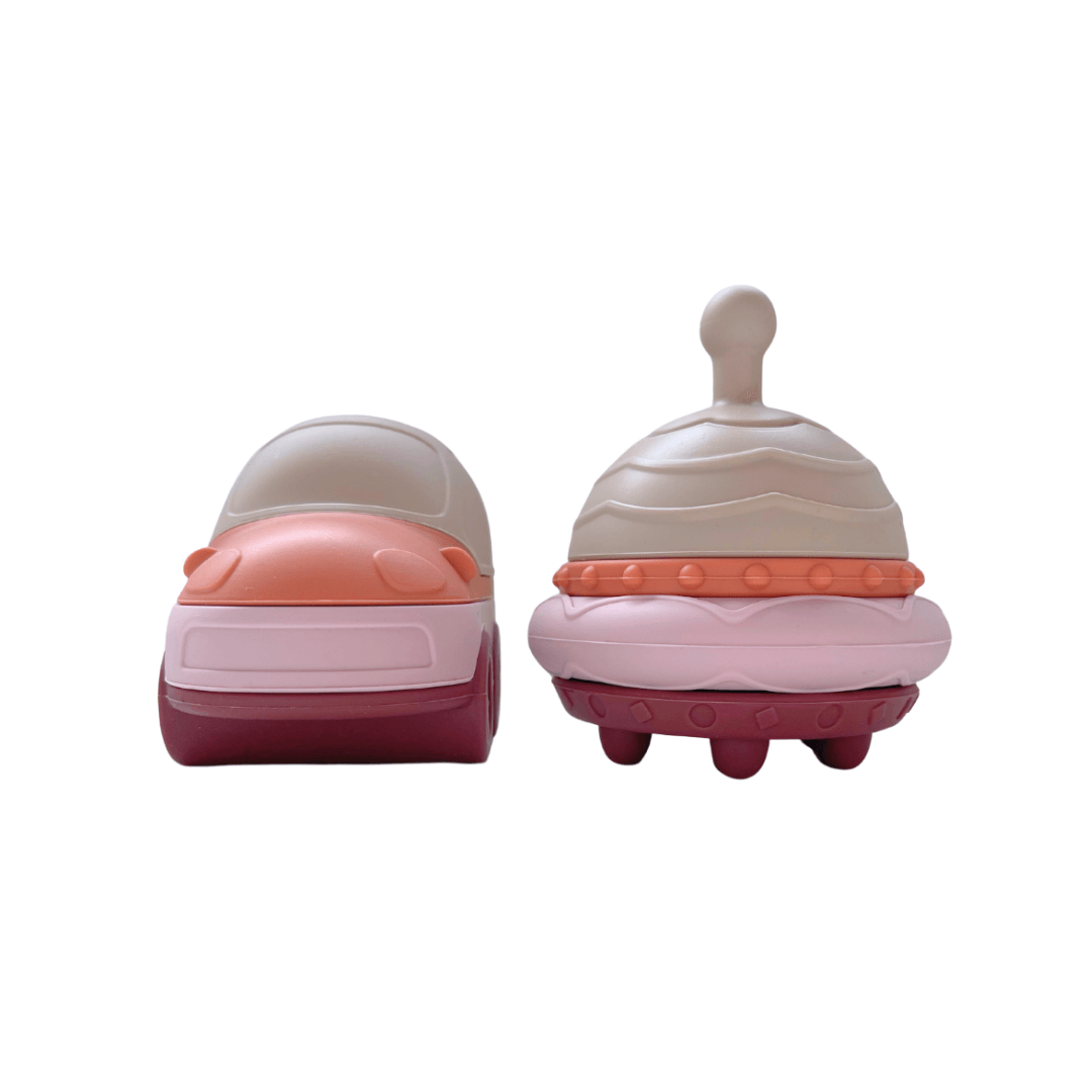 Mabebi - Wholesale Toy Set - Kids - Qormi playset | UFO and Car | Beige0