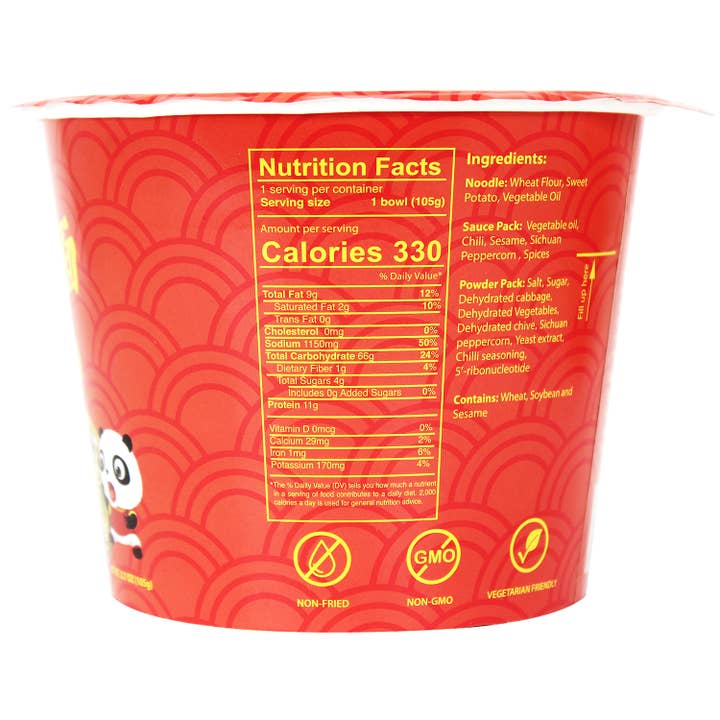Natural Plus Green - Vente Ramen - Nouilles ramen instantanées NPG Spicy Chongqing 3,7 oz (paquet de 6)