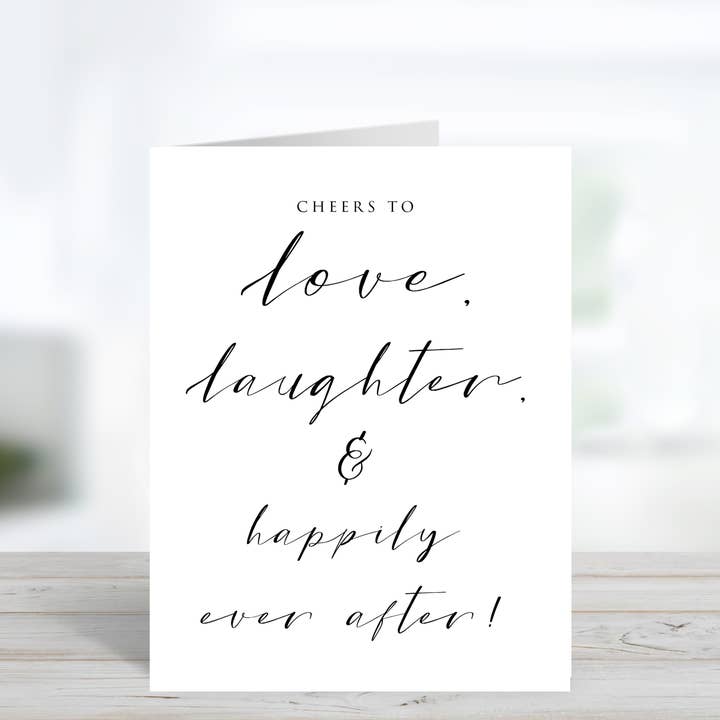 Invitación de boda Love, Laughter para venta al por mayor de Cyndi and Sofi Designs