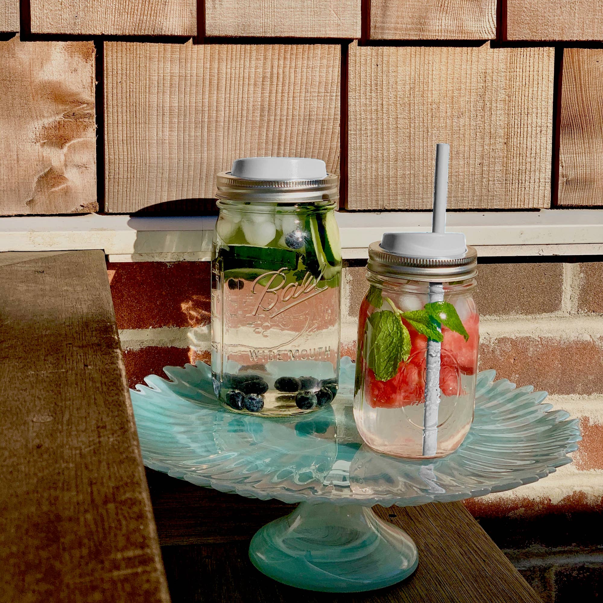 Fox Run Brands - Wholesale Drink Lids - Jarware Silicone Drink Lid, Regular Mouth Mason Jar, White2