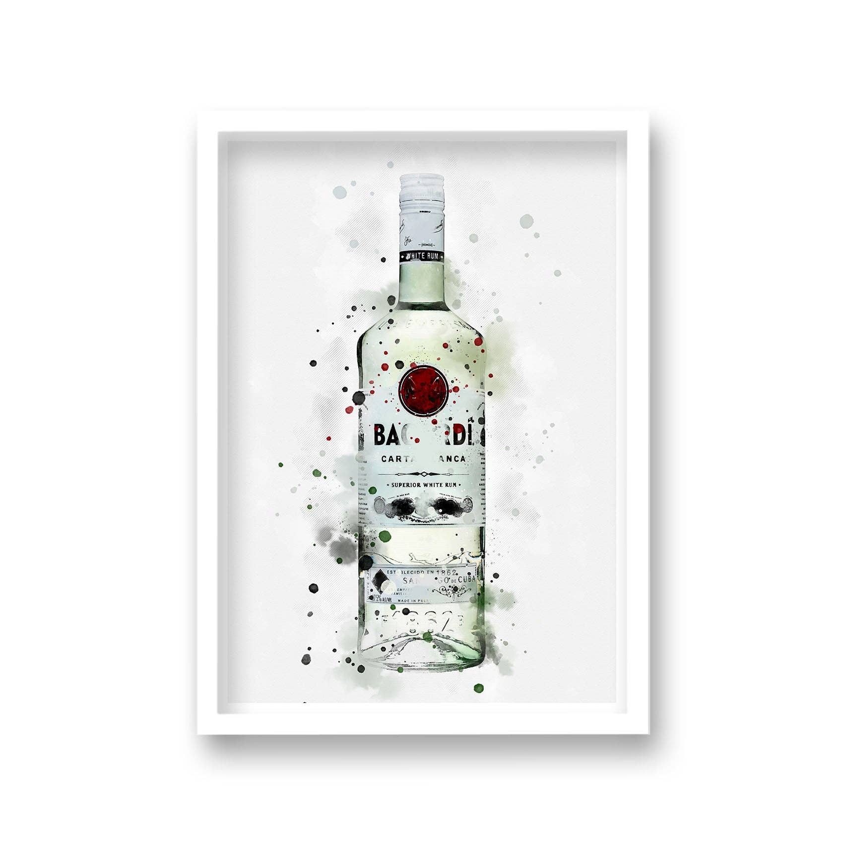 Gallery Print and Art – wholesale Art print – Spirit Graphic Splash Print Bacardi Inspired1