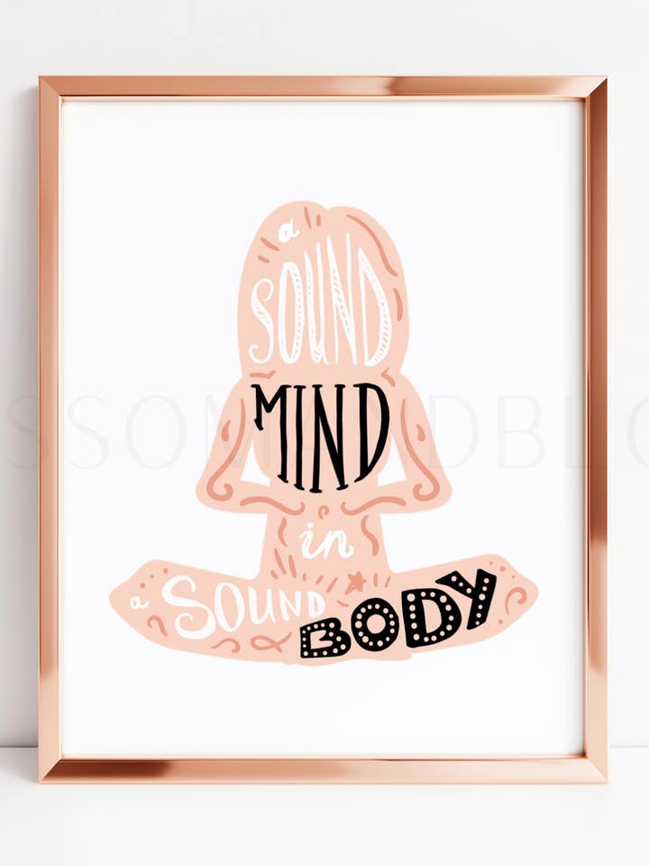 Un esprit sain, un corps sain pour la vente par Blossom & Bloom