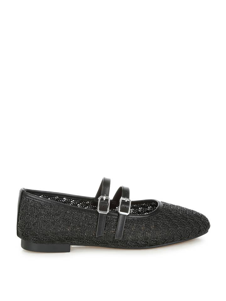Rag Company - Wholesale Flats - Women's - Warena Pin Buckle Strapped Ballerinas2