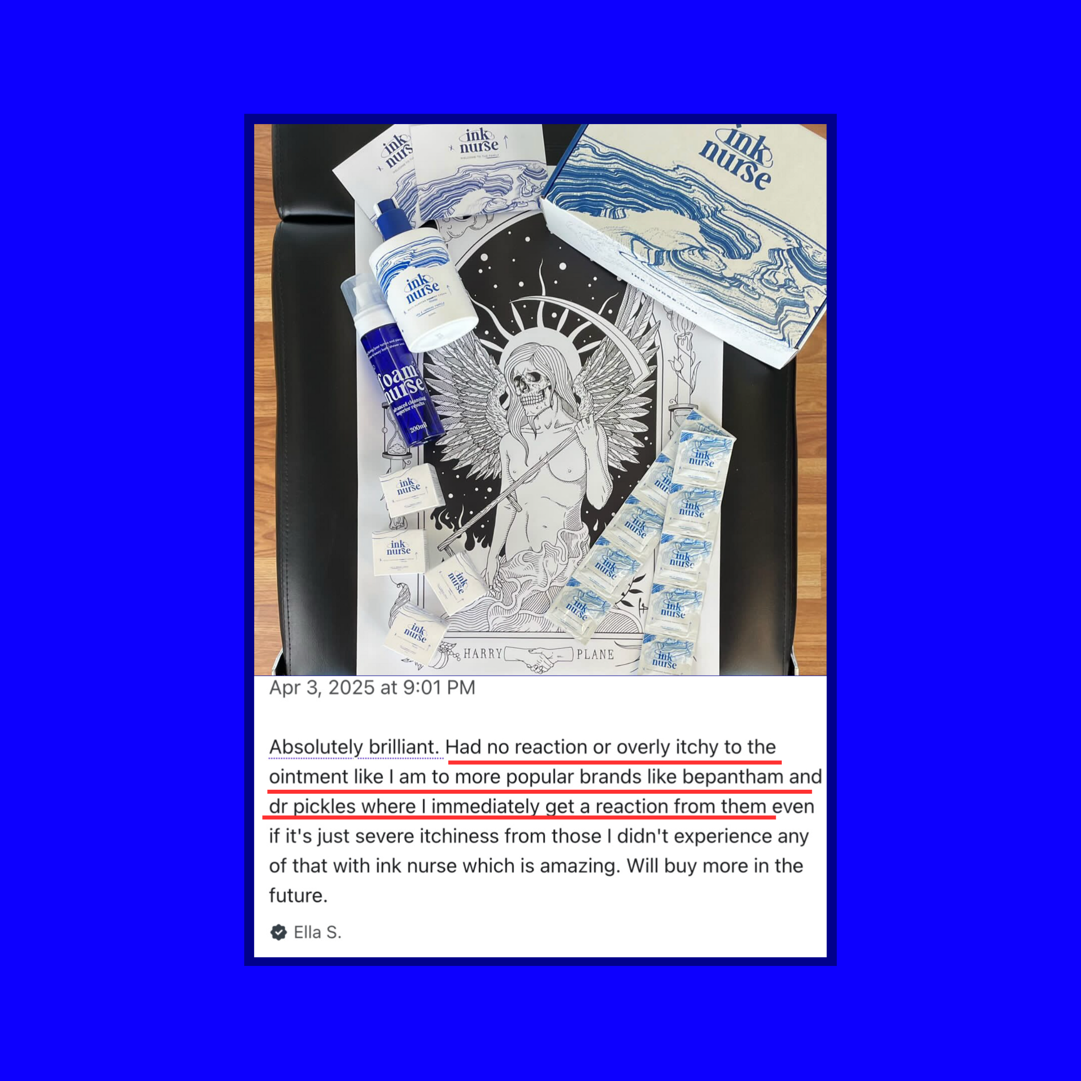 Ink Nurse – Großhandel Tattoo-Salbe/-Pflege – 100 ml Tinte Pflegecreme für Tätowierungen (Tattoo-Nachsorge)10