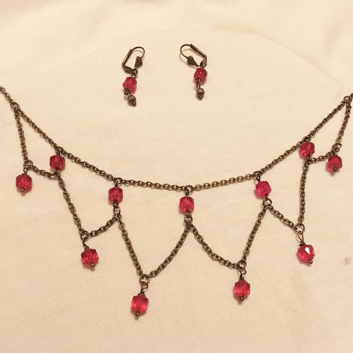 Cathedral Wreath Necklace Set for wholesale by The Atlas Rose And Key