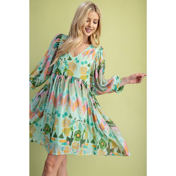 STYLE USA - Wholesale Dress - Women's - Printed Dress1
