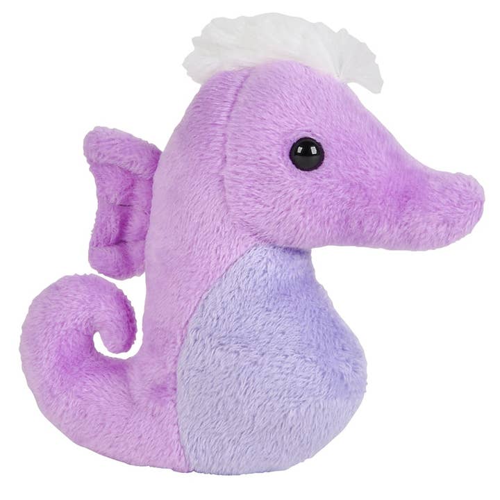 3.5" MIGHTY MIGHTS SEA HORSE LLB Plush Toys for wholesale by La Luna Bella - Toys