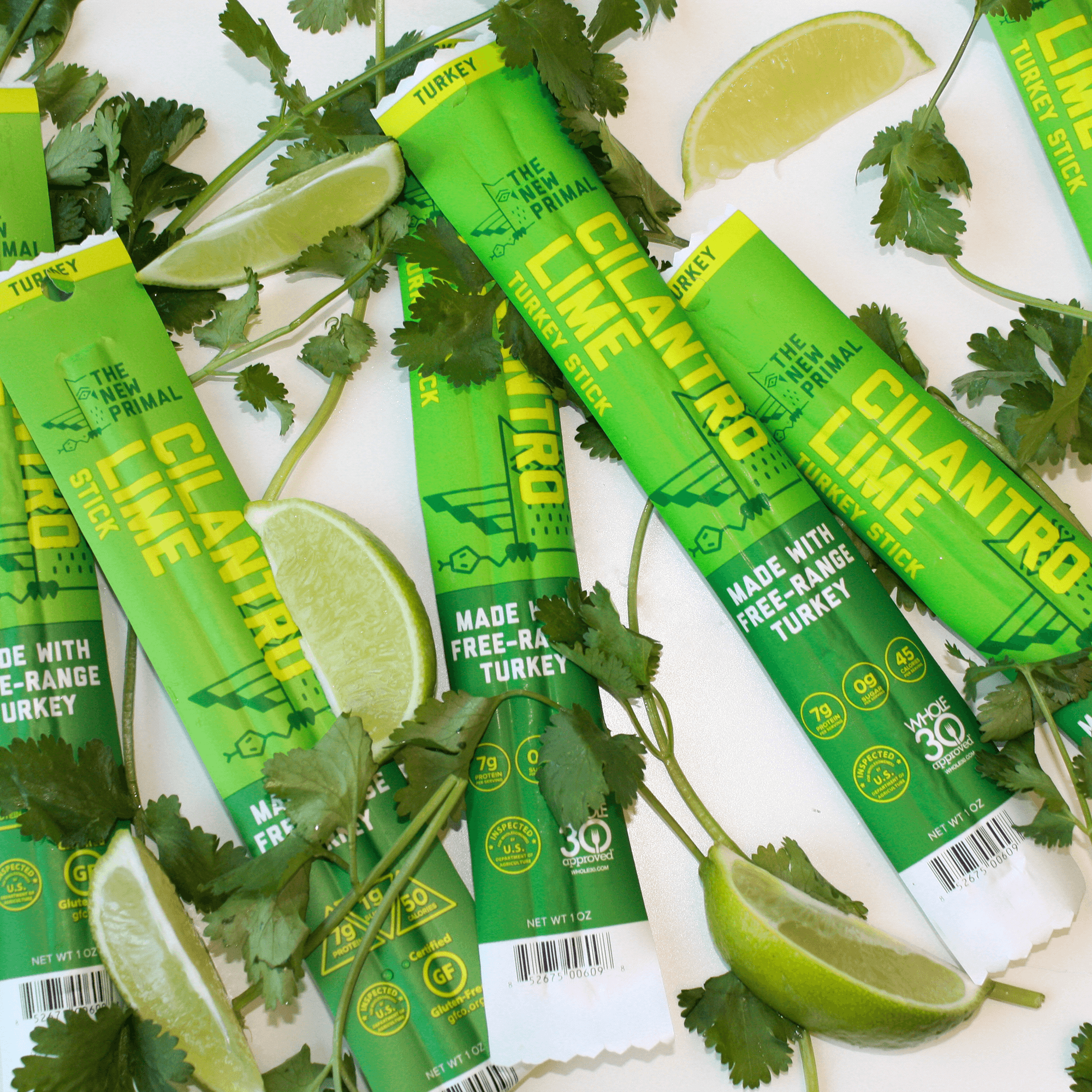 New Primal - Wholesale Jerky - Cilantro Lime All-Natural Turkey Meat Sticks, Zero Sugar3
