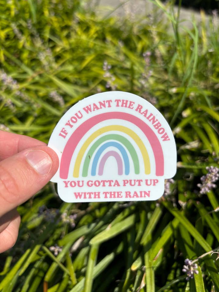 Adesivo de arco-íris fofo, autocolante arco-íris, citações inspiradoras por atacado de Create Happy
