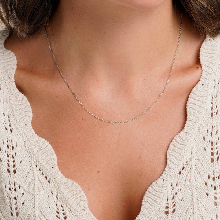 Itemporality - Wholesale Link & Chain Necklace - 45 cm silver chain1