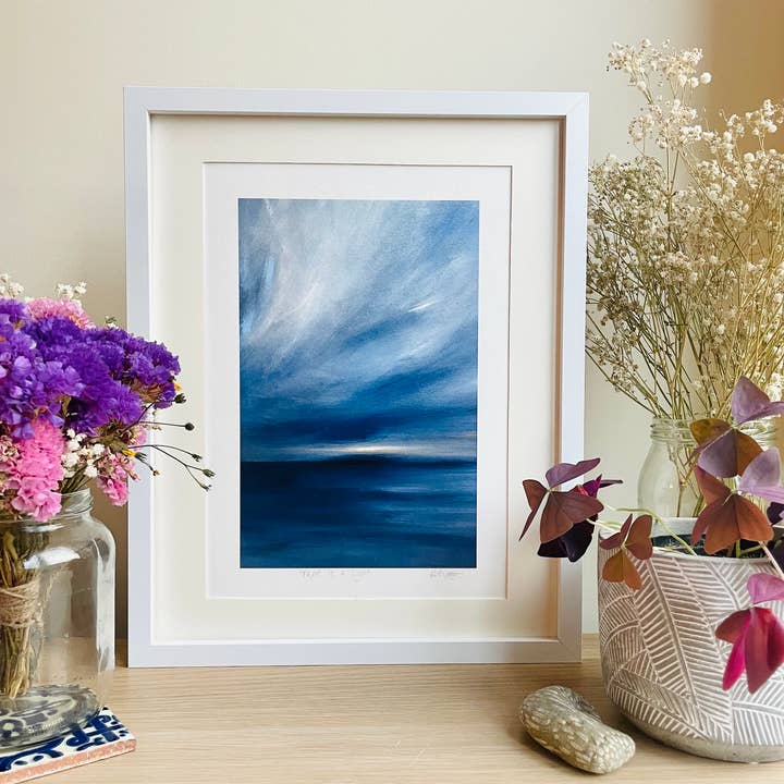 Beth Garner - Wholesale Art Print - 'There Is A Light', A4 Seascape Print