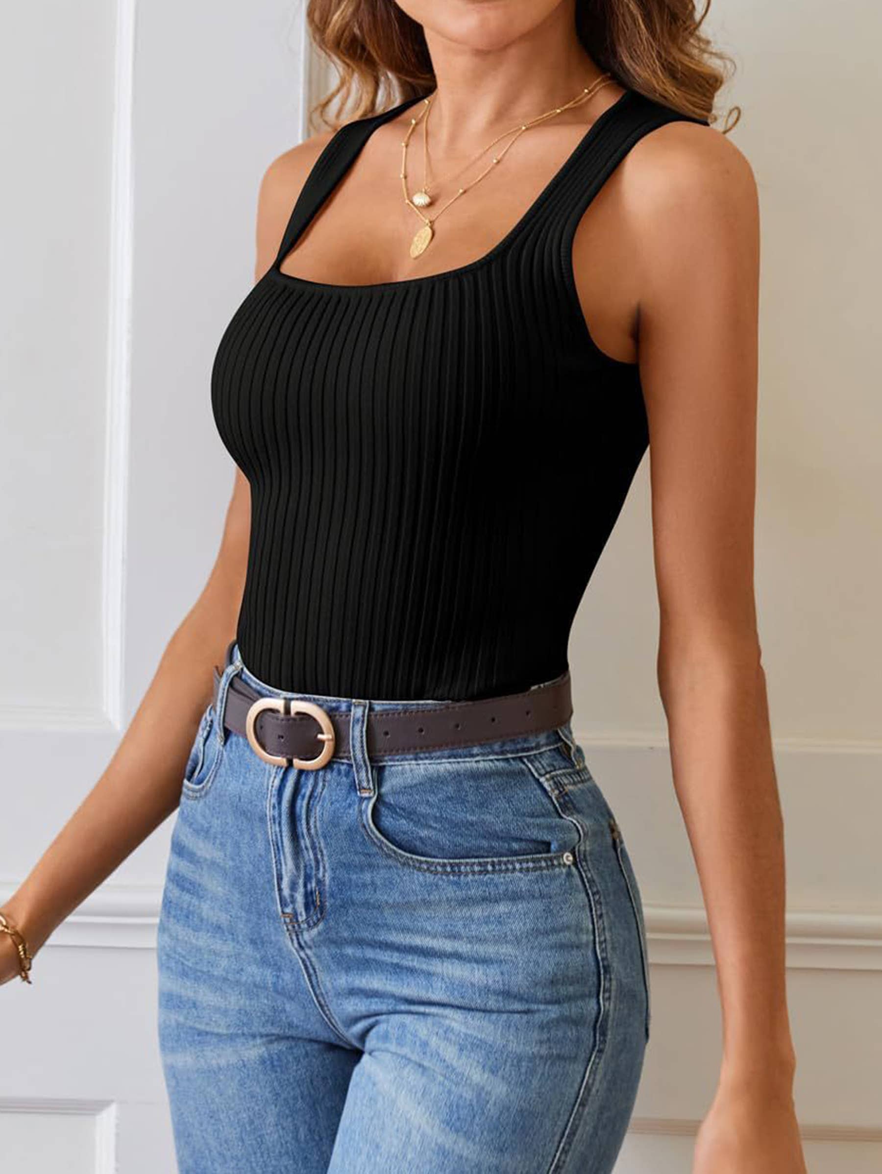 Wholesalesir - Vente Haut de sport – femme - Haut d'exercice sans manches à rayures Pit Stripe à haute élasticité1