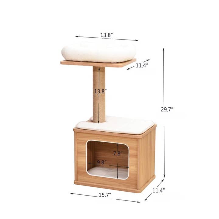 PetPals Group - Wholesale Pet Scratcher - Cat - Catry Cedar Cat Tree Condo7
