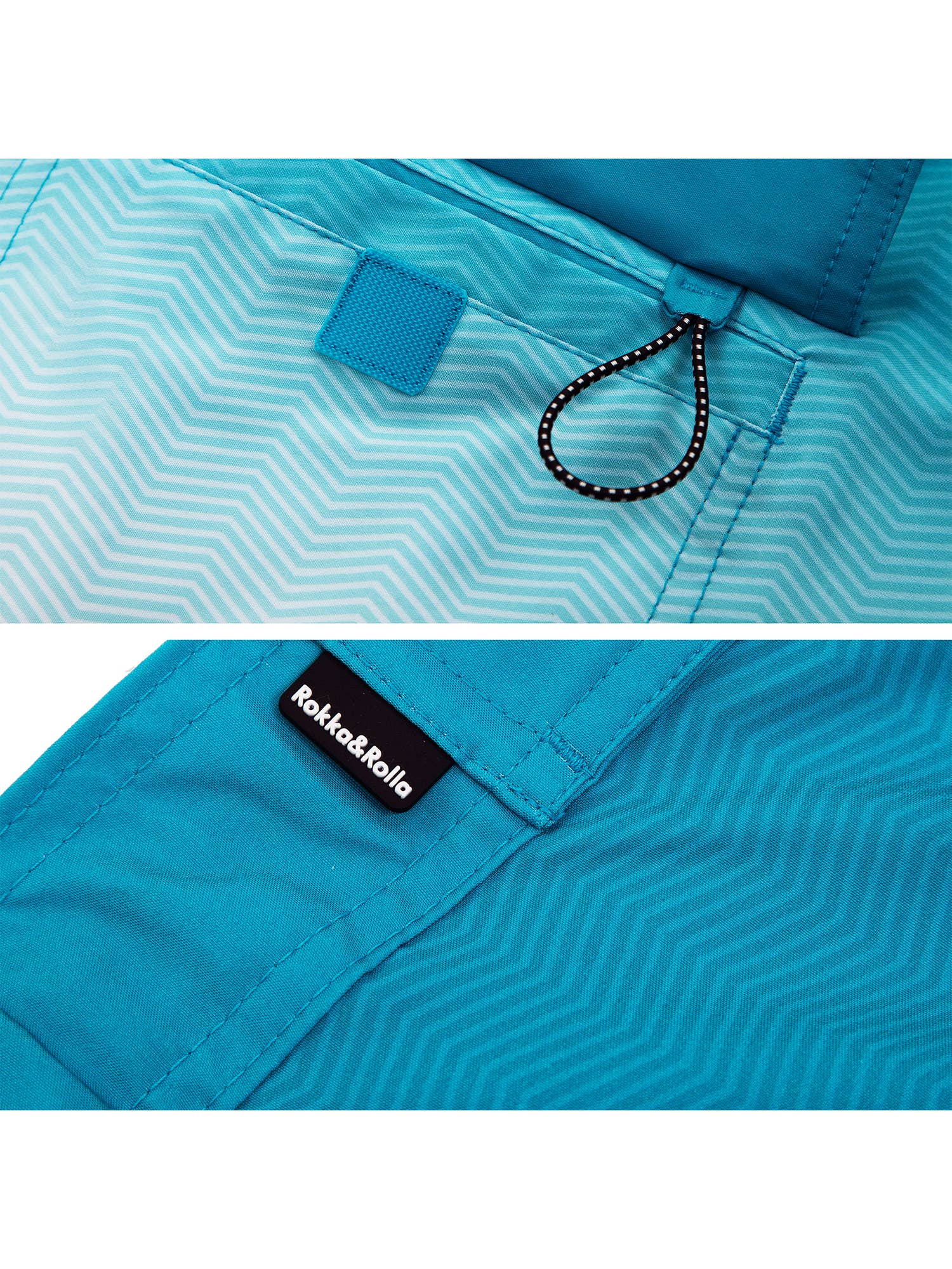 Rokka & Rolla - Wholesale Swim Shorts - Men's - Men's 9" Half Elastic Waist Board Swim Shorts Swimwear39