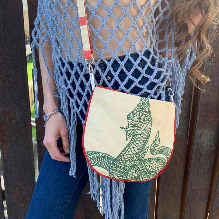 Malia Designs - Wholesale Crossbody Bag - Women's - Eco-Friendly Day Bag - Eco Conscious Handbag - Serpent1