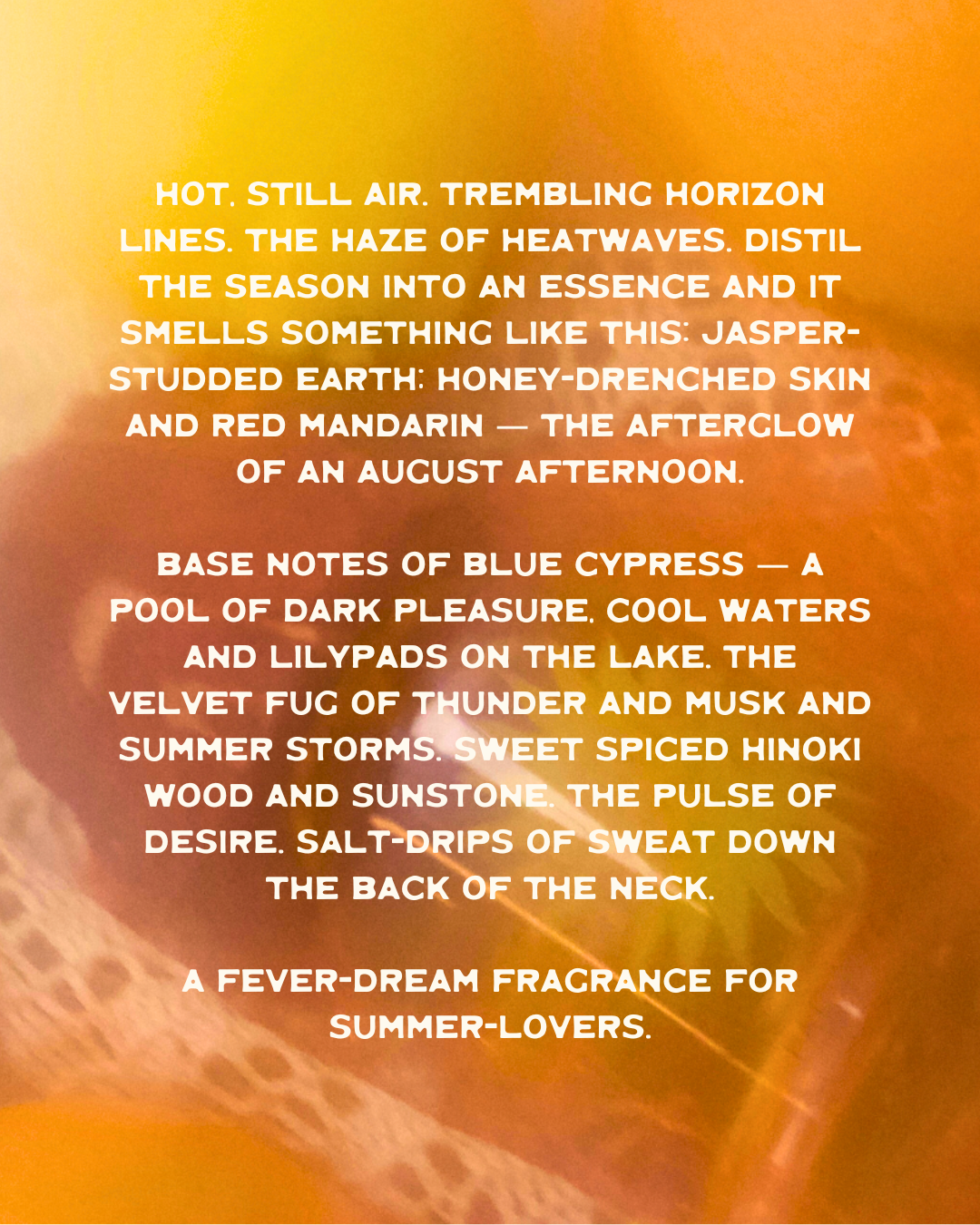 Palm of Feronia – wholesale Perfume/eau de toilette – August Nectar Parfum – sun-drenched blend of citrus & woods2