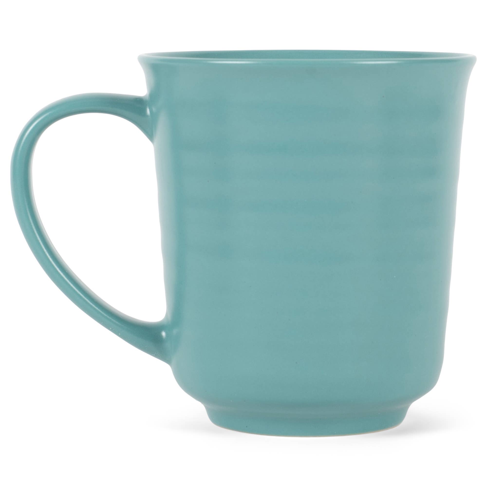 EAST AVENUE - Wholesale Coffee Mug - Mug 4-Pk Turquoise Matte Glaze Finish 17 Oz PRICE IS PER MUG1