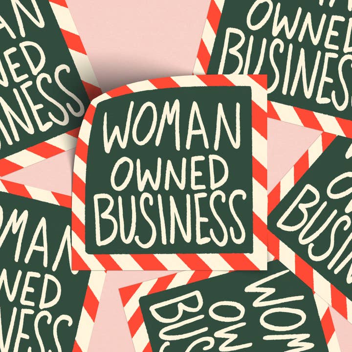 One & Only Paper - Wholesale Sticker - Women Owned Business Square Holiday Sticker2