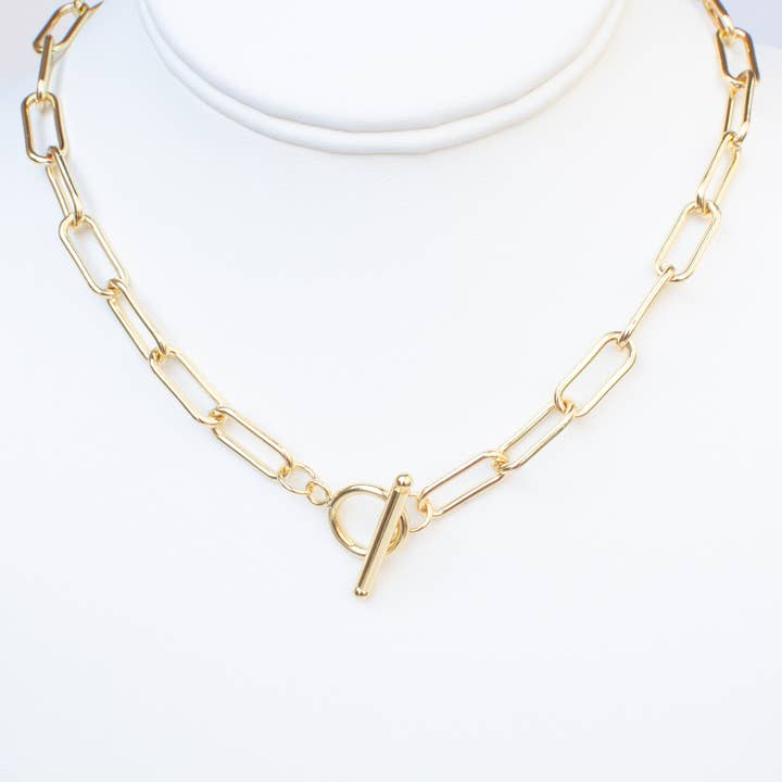 Gold-Filled Toggle Necklace for wholesale by Good Karma Designs