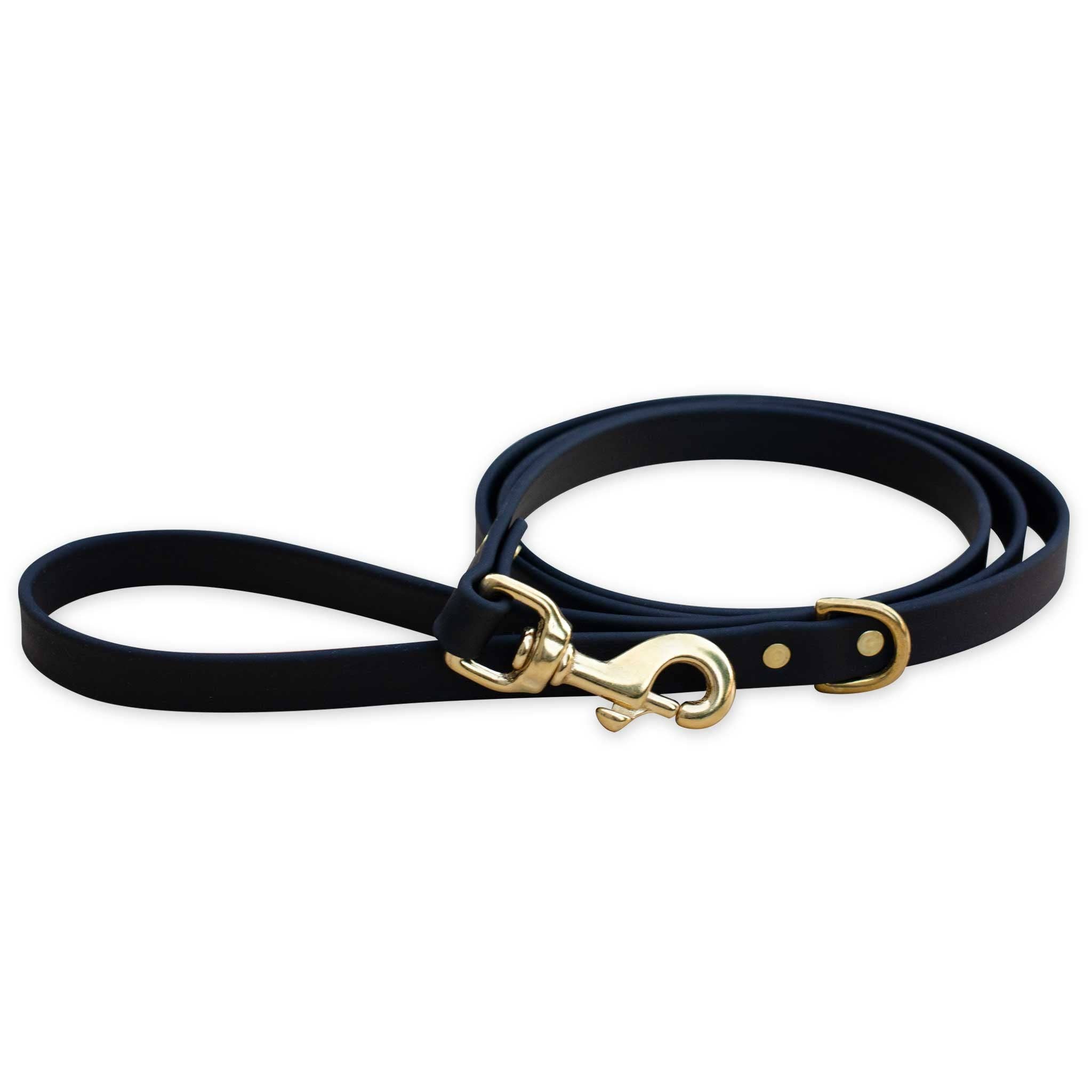 Doodle Dog Town - Wholesale Pet Leash - Dog - Waterproof Biothane® Leash - Black (brass)1