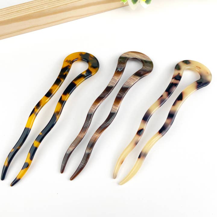TheDivaSoap - Wholesale Hair Pin - Acetate U-shaped elegant hairpin retro headdress for hair10