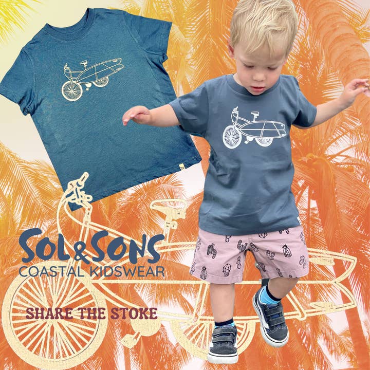 T-shirt Daily Driver pour la vente par Sol & Sons Coastal Kidswear