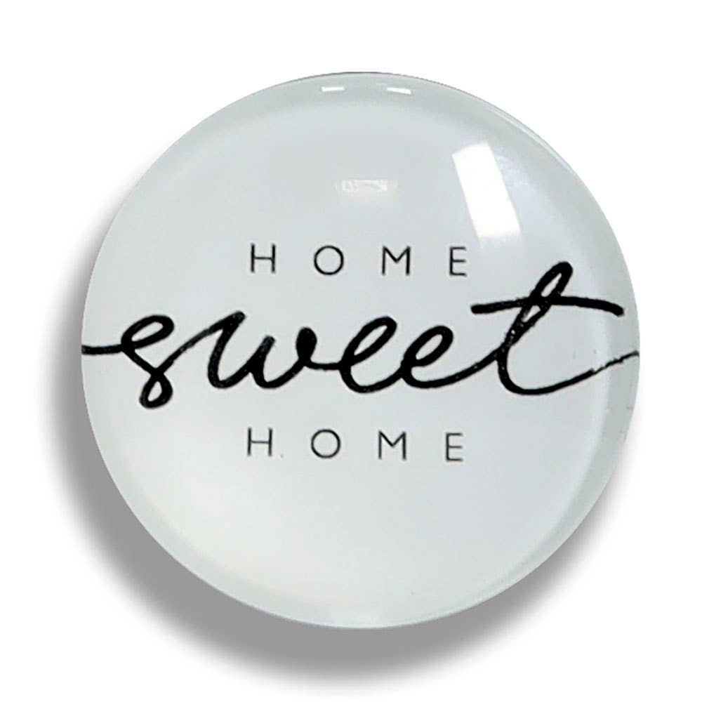 negro/blanco Juego de imanes "Frases", 4 piezas, plástico/vidrio de venta al por mayor en Faire3