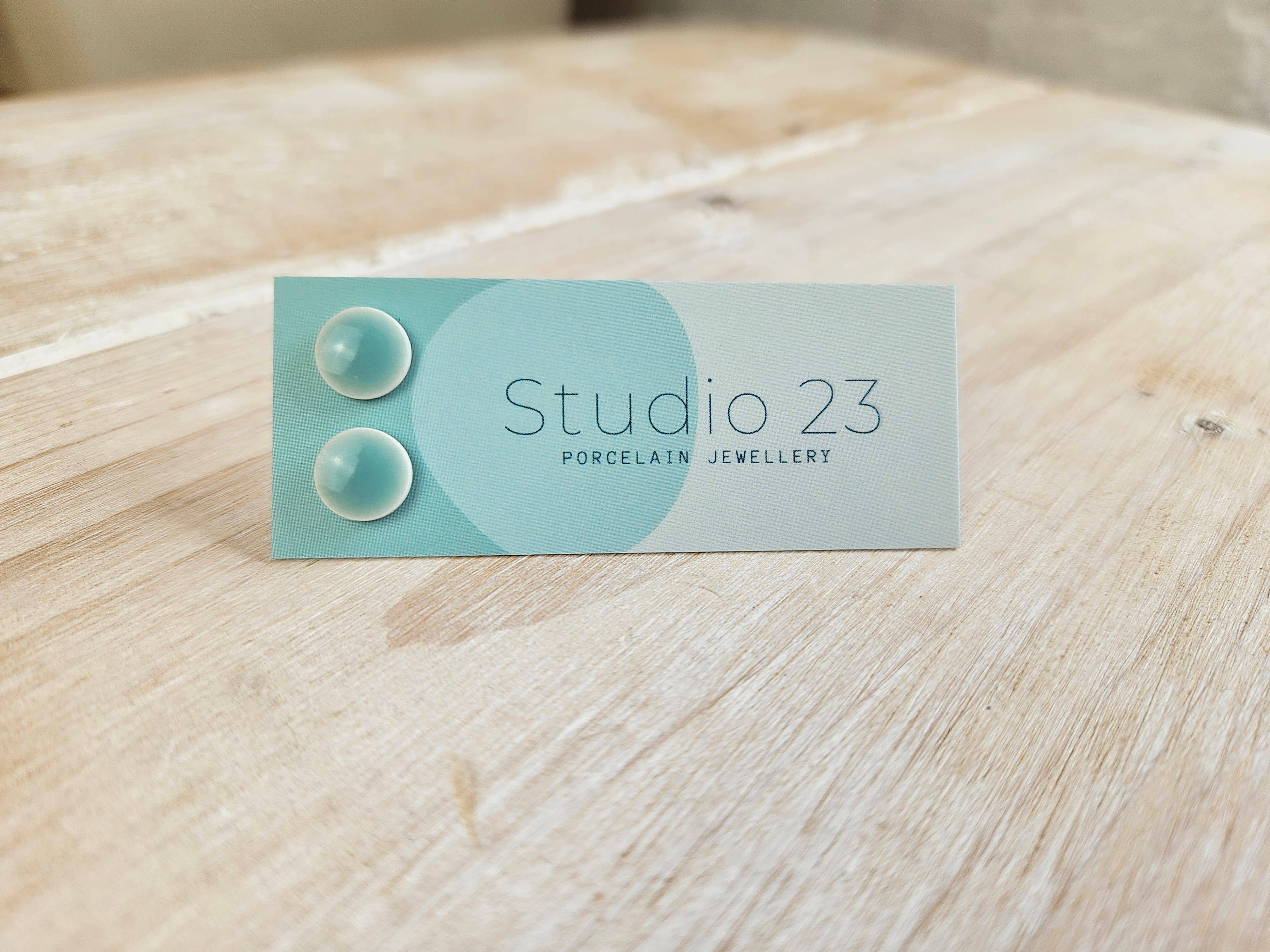 Studio 23 Ceramics - Wholesale Stud/Post Earrings - Stud Circle Earring Pair2
