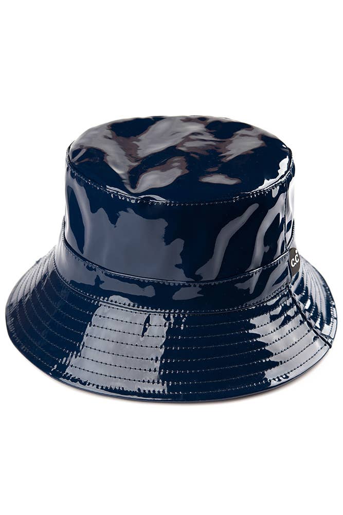 Hana - Vendita all'ingrosso Cappello da pescatore - Donna - Cappello a secchiello impermeabile lucido a tinta unita C.C4