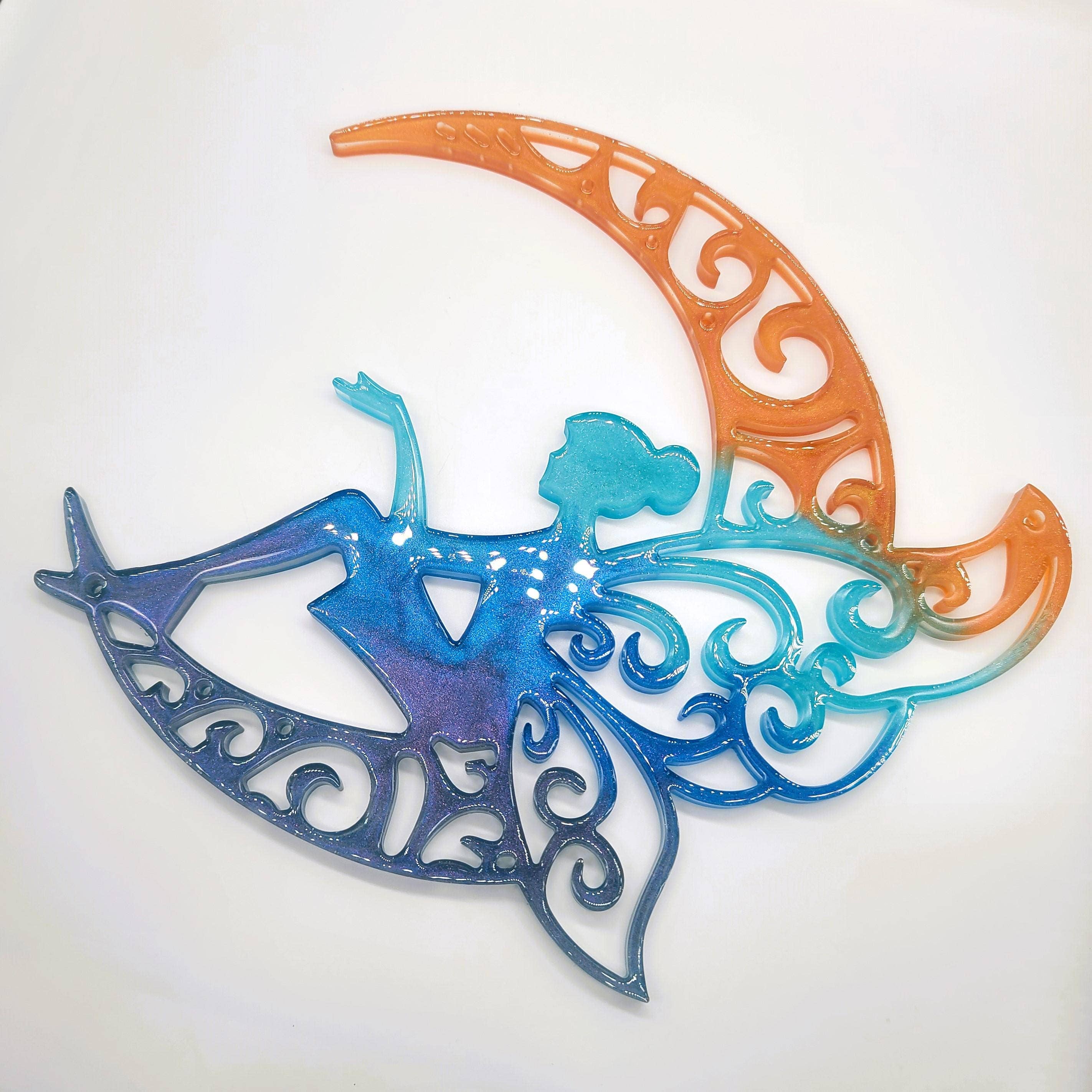Slightly Askew Art - Wholesale Wall Accent - Eco-Friendly Holographic Fairy Resin Wall Hanging6