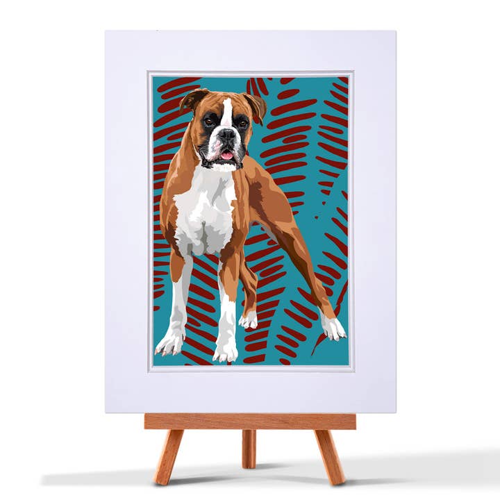 Impresión Boxer Dog para venta al por mayor de Leslie Gerry