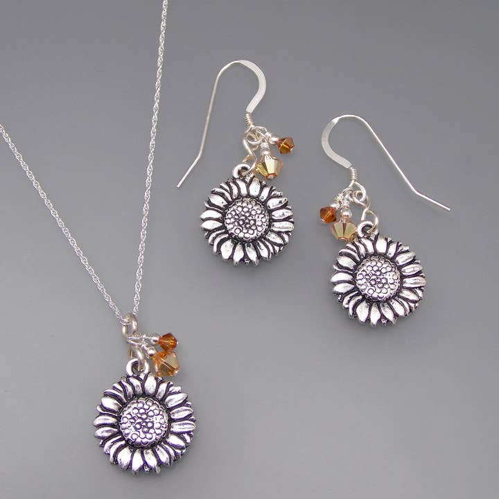 Colar de corrente de girassóis por atacado de Oreb Lram Fine Casual Jewelry