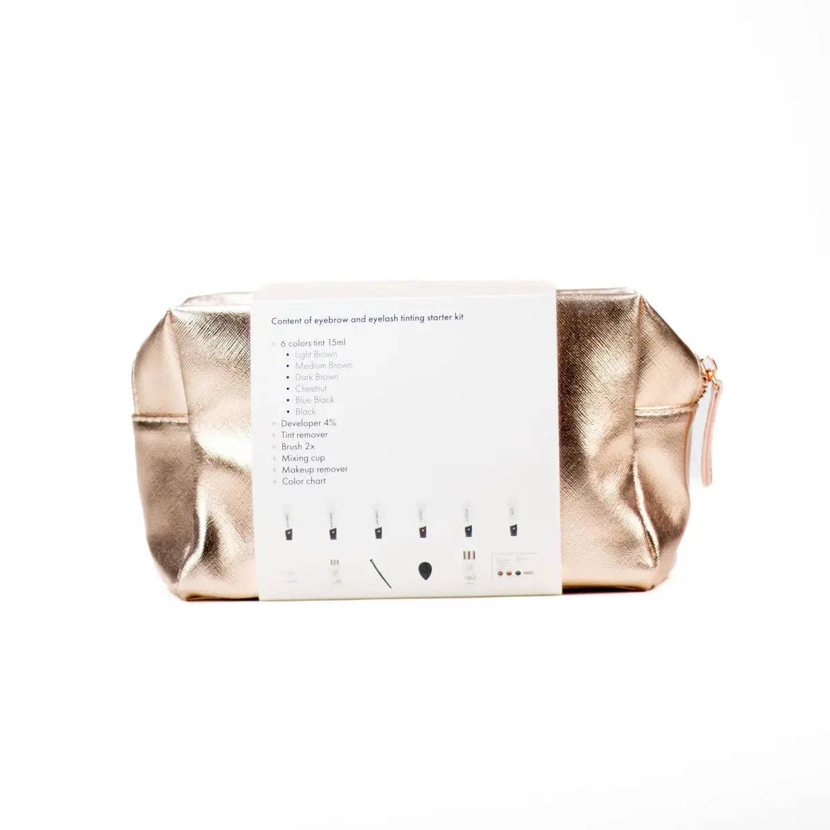 PE Cosmetics – Conjunto/kit de sobrancelha por atacado – Kit inicial de tintura híbrida para sobrancelhas e cílios1