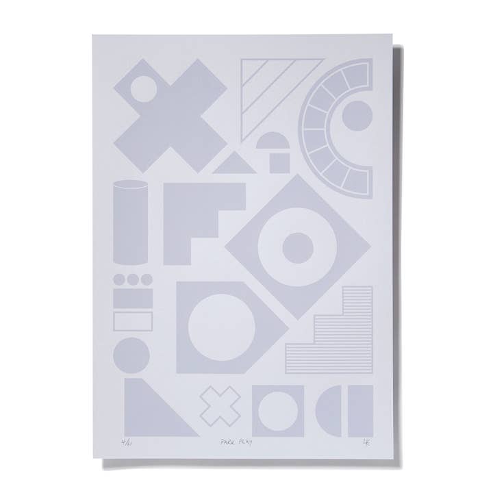 Park Play A3 zeefdruk - Cool Grey
PRA3-PPCG voor wholesale door Laura Knight Studio