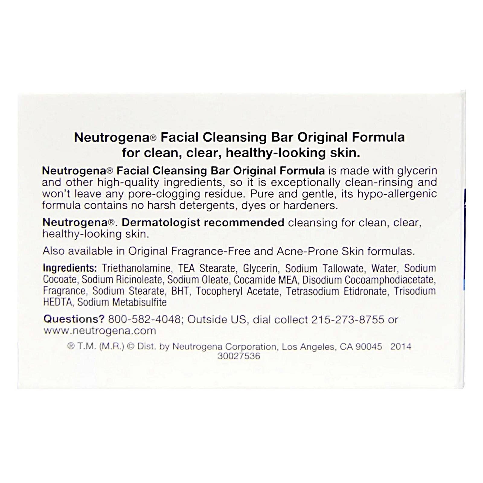 KT Supply - Wholesale Facial Cleanser - Neutrogena Original Formula The Transparent Facial Bar 3.5oz1