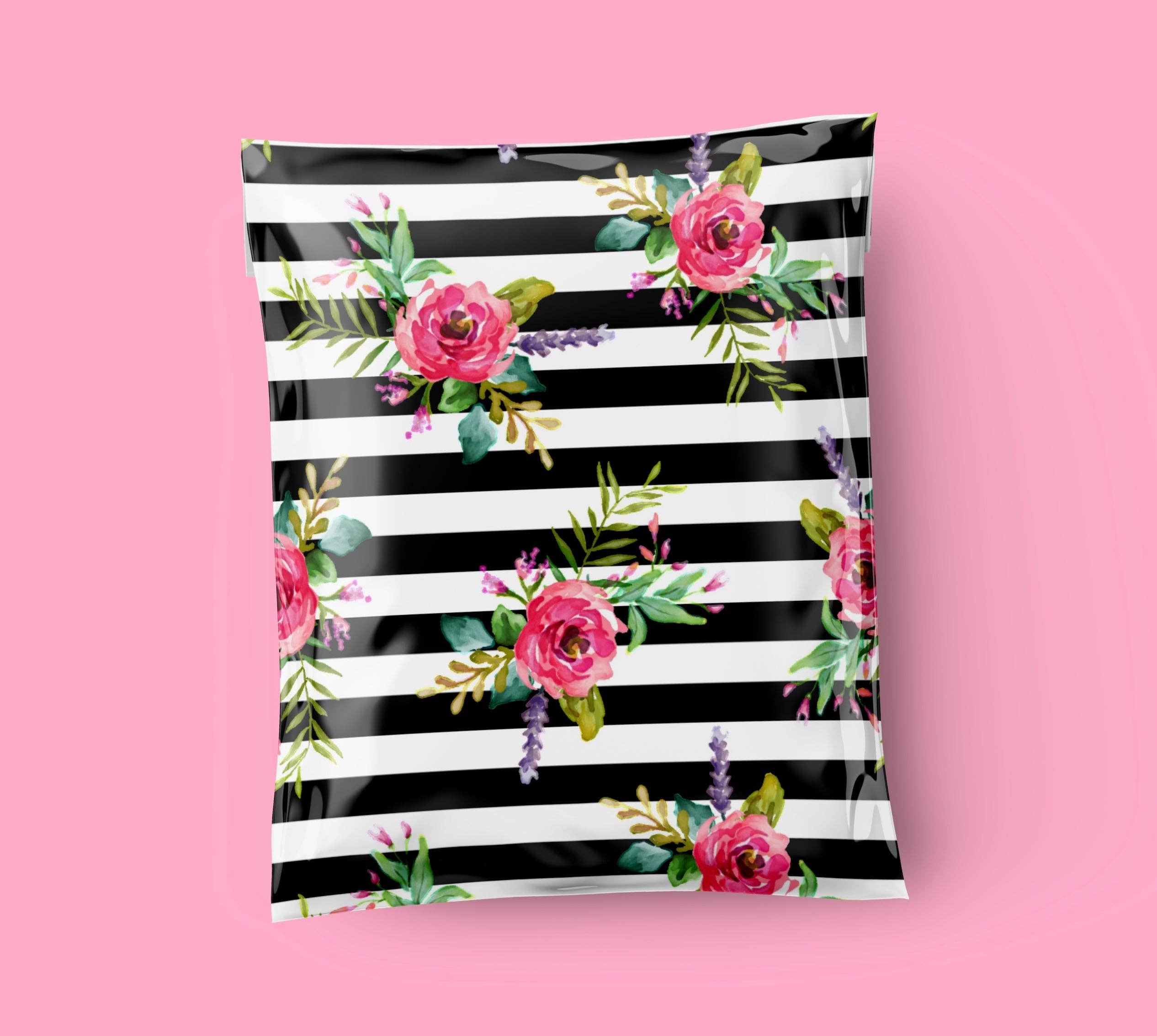 Mail it! mailers and more – Engroshandel Konvolutter – Smukke blomster 10x13 premium poly mailers1