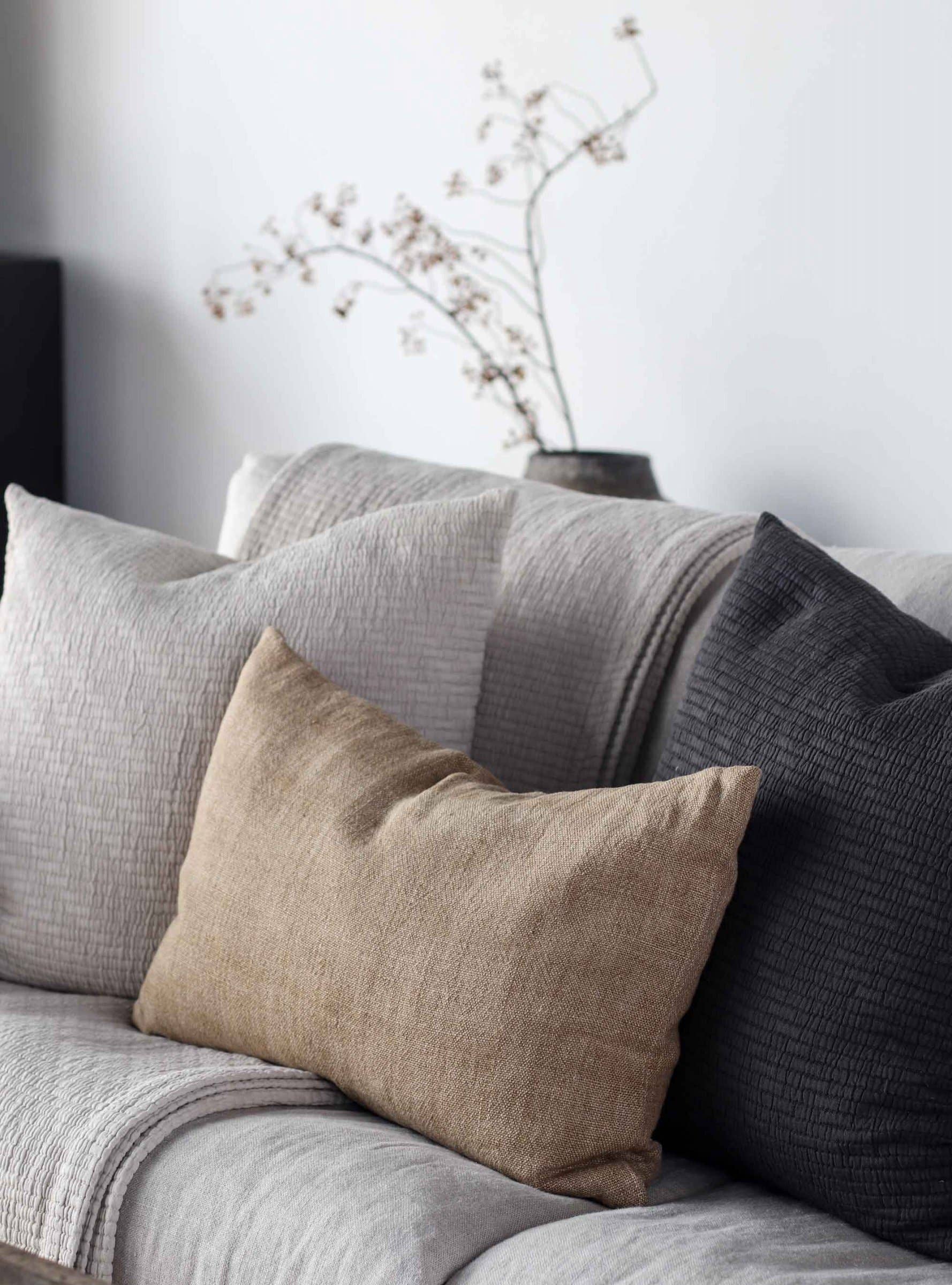 Tell Me More - Vente Housse de coussin - Housse de coussin Margaux 40 x 60 cm en lin épais11