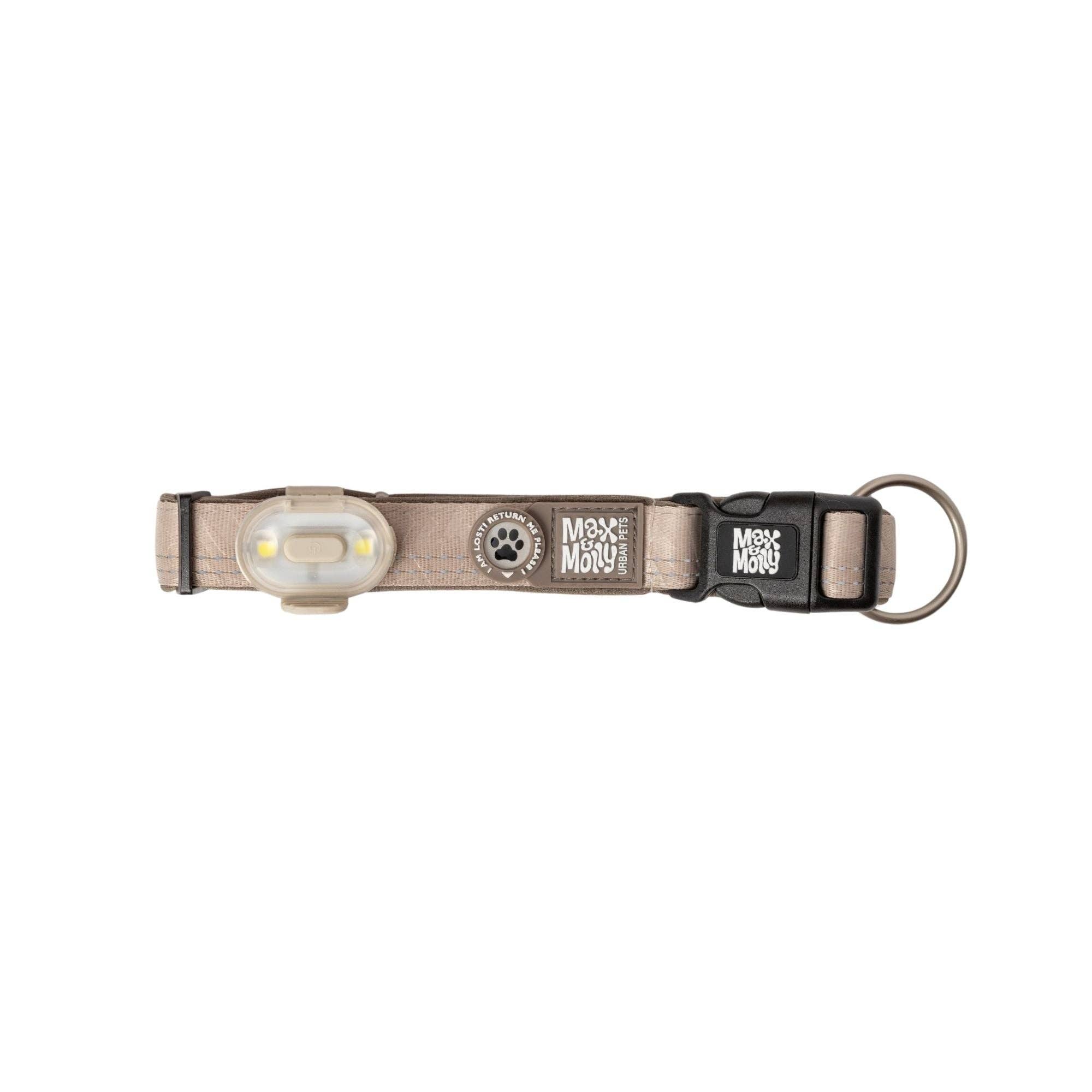 Max & Molly - Wholesale Pet Collar - Dog - Matrix 2.0 Ultra LED - Safety Light Sand4
