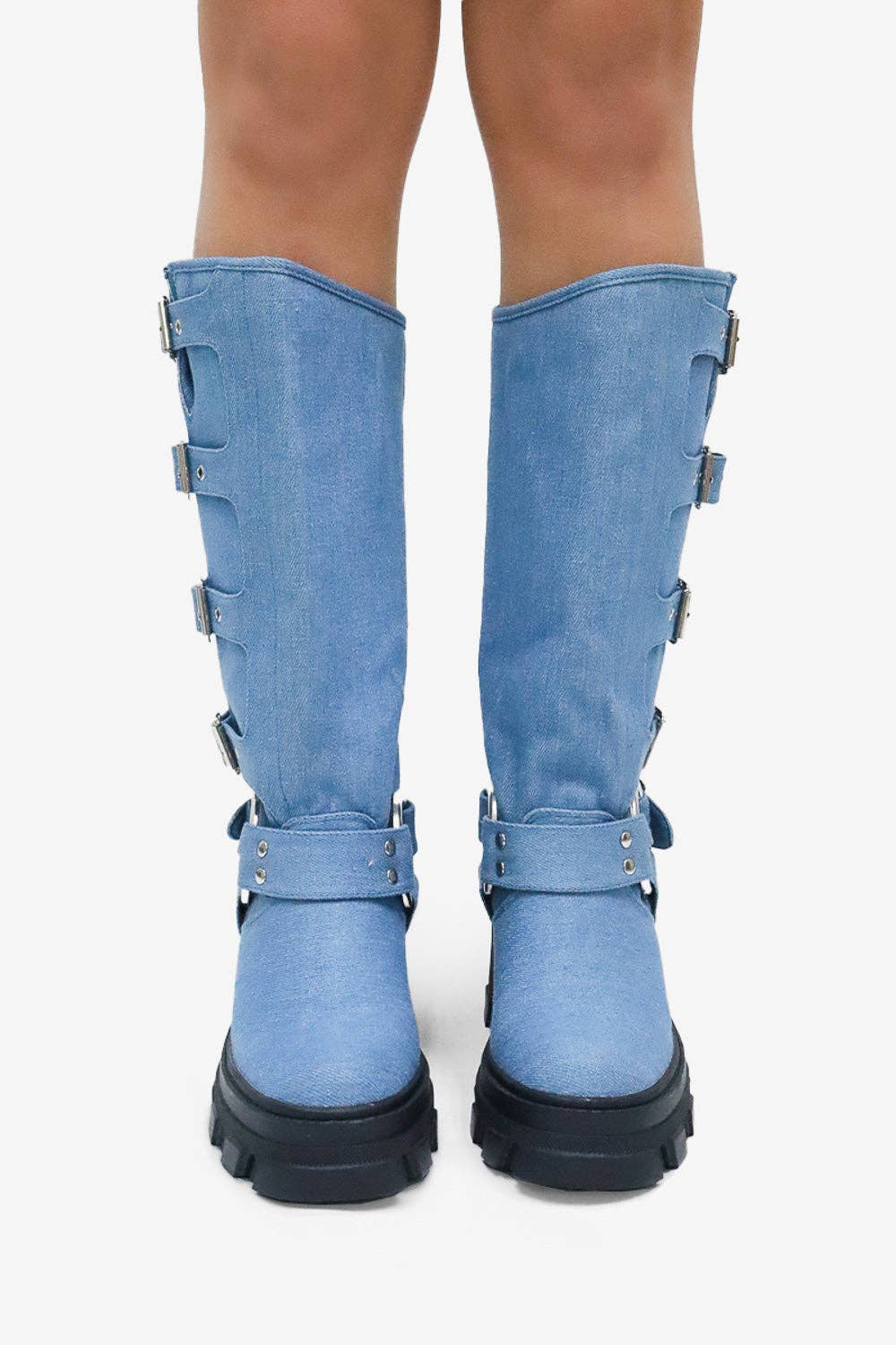 Lemonade Shoes - Wholesale Boots - Women's - BUCKLE UP NOW - Biker Boot w/ Side Buckles and a Chunky Sole21