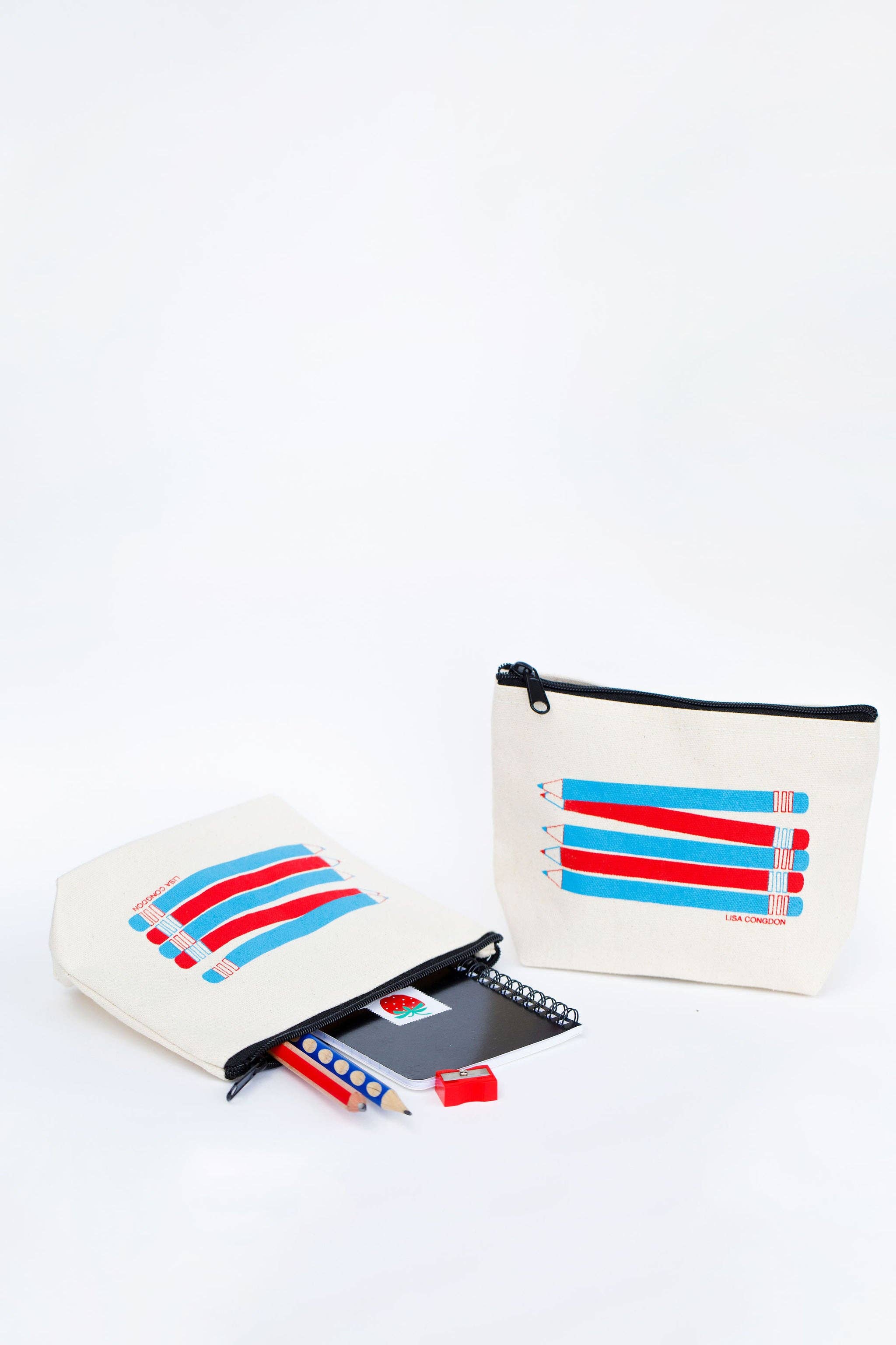 Lisa Congdon Art & Illustration - Wholesale Pencil Case/Pouch - Canvas Pencil Pouch3