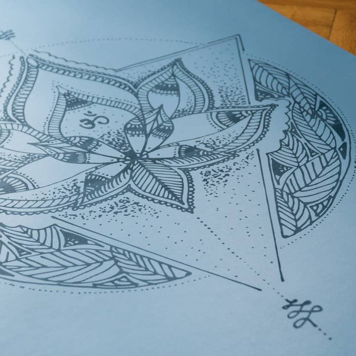 MALA Yoga - Vente Tapis de yoga - Tapis de yoga Mala INSTAGRIP Azure Lotus1