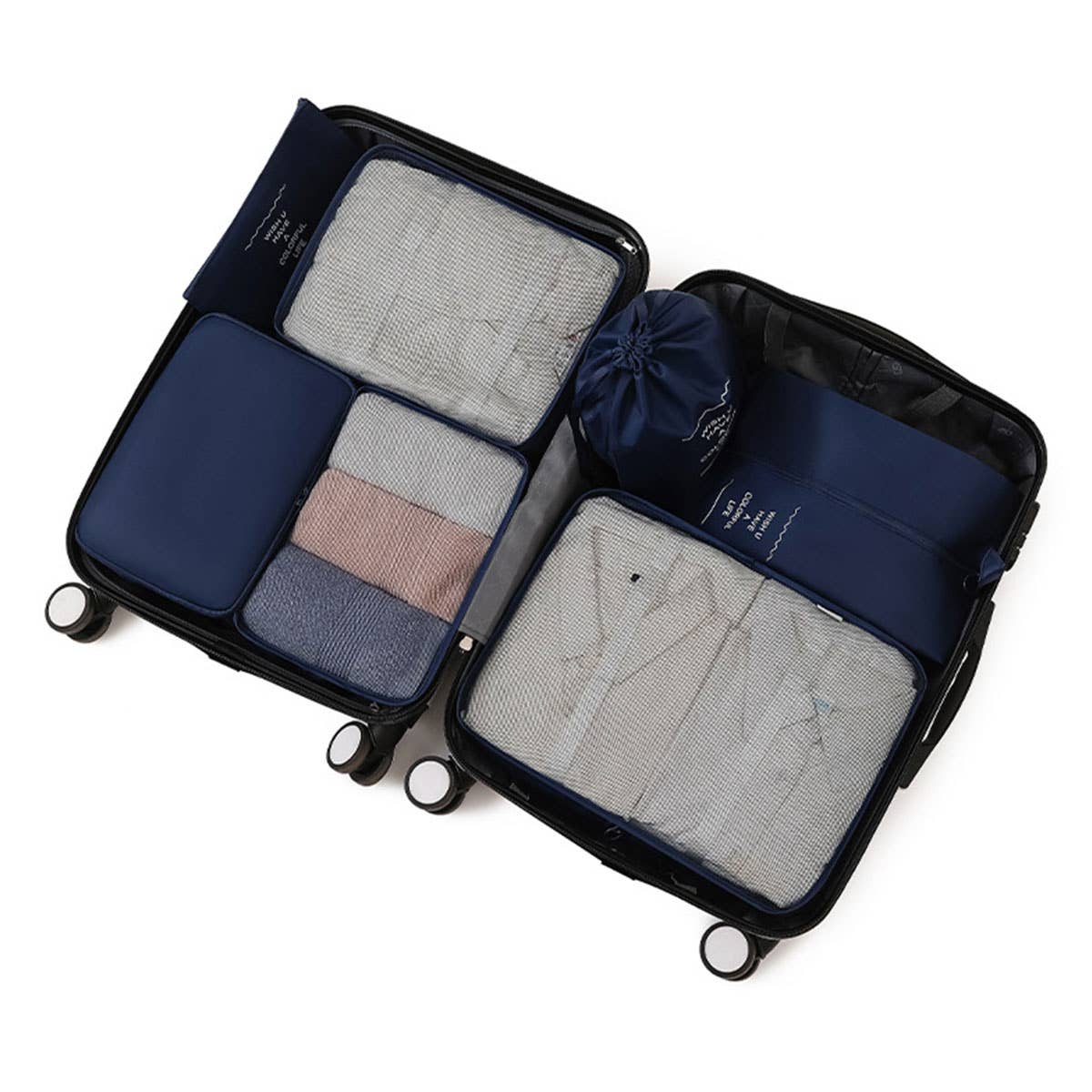 ACCITY - Wholesale Packing Cube - 6/7-Piece Waterproof Travel Packing Cube Set_CWAB05427