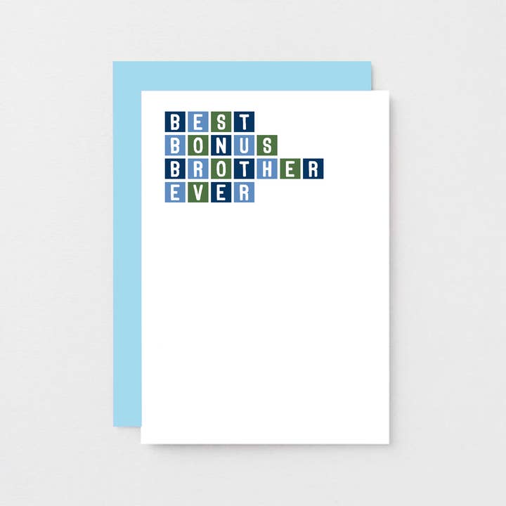 Best Bonus Brother Birthday Card for wholesale by SixElevenCreations