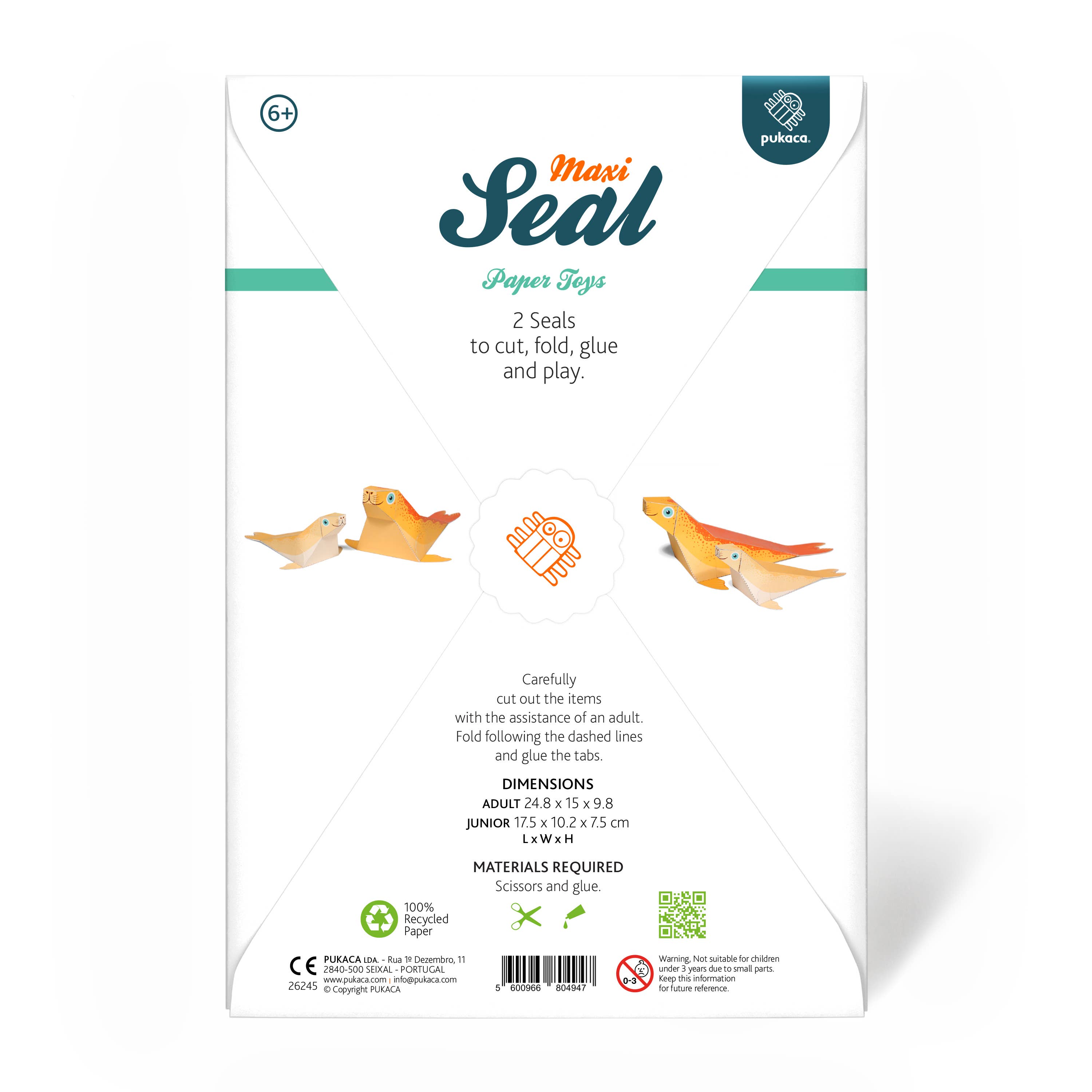 pukaca - Wholesale DIY Craft Kit - Kids - Maxi Seal Paper Toys2