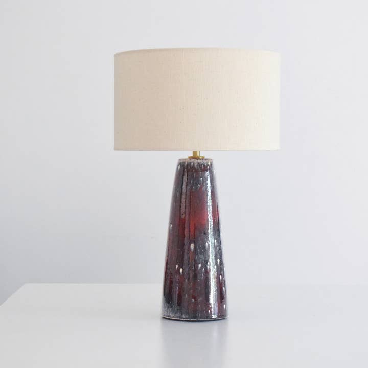 Farol Red - Handmade Table Lamp for wholesale by DEBARRO - Furniture | Lamps | Ceramics | Handmade